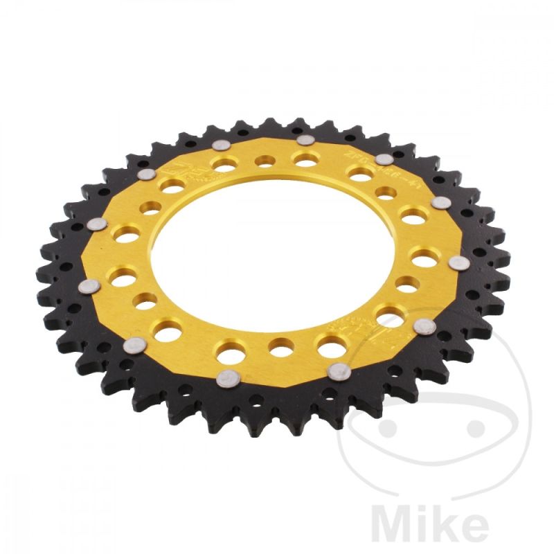Corona Dual ZF 41 Dientes Paso 520 Dorada | Motos Camaral