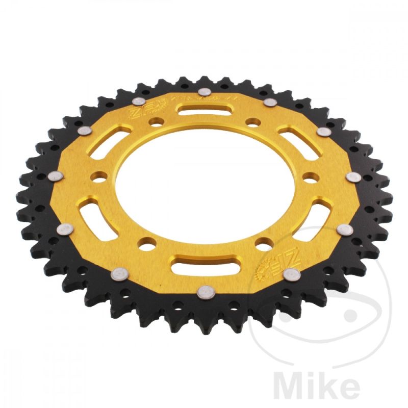 Corona ZF Dual 44 Dientes Paso 520 Dorada | Motos Camaral