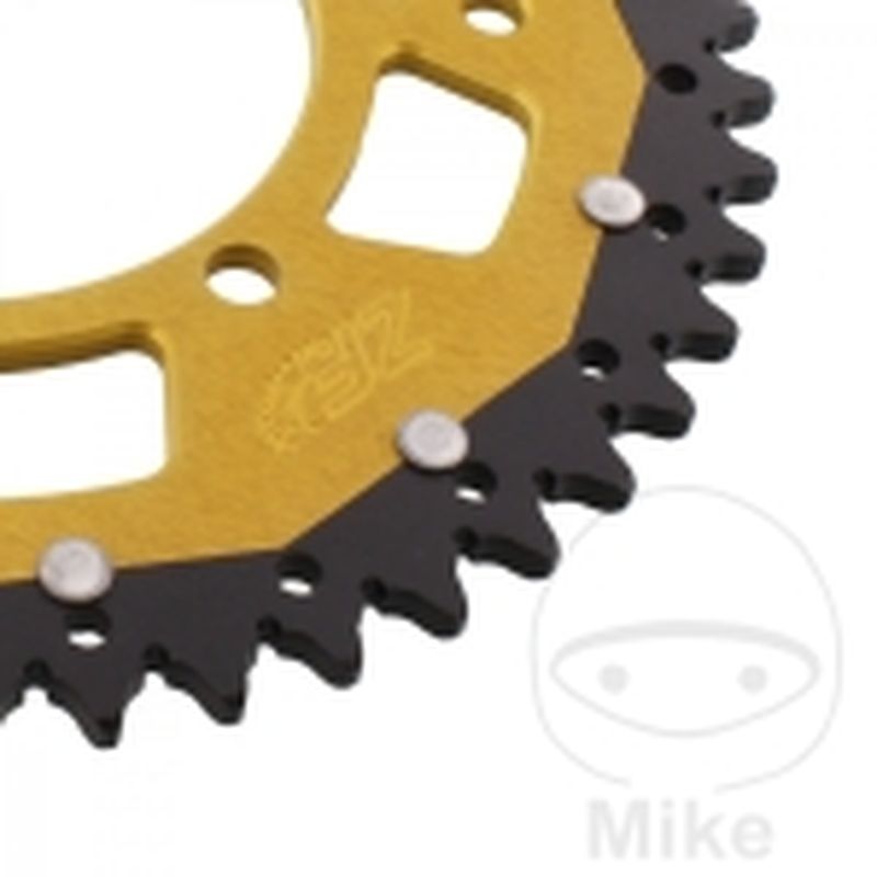 Corona Dual ZF 48 Dientes Paso 520 Dorada | Motos Camaral