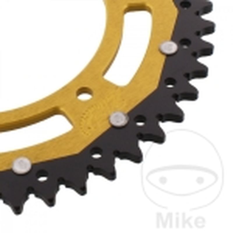 Corona Dual ZF 49 Dientes Paso 520 Dorada | Motos Camaral