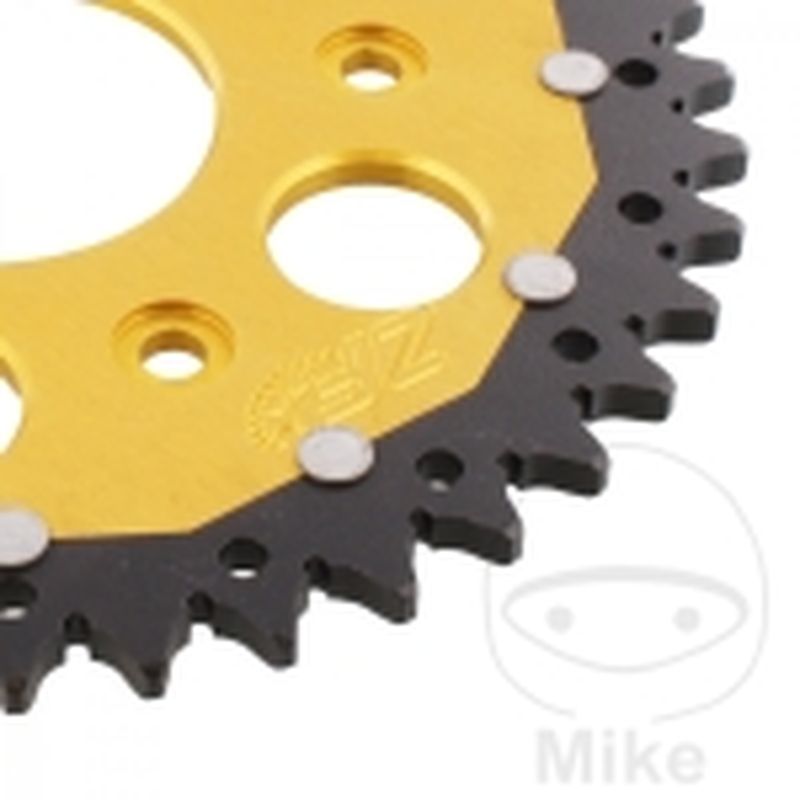 Corona Dual ZF 40 Dientes Paso 520 Dorada | Motos Camaral