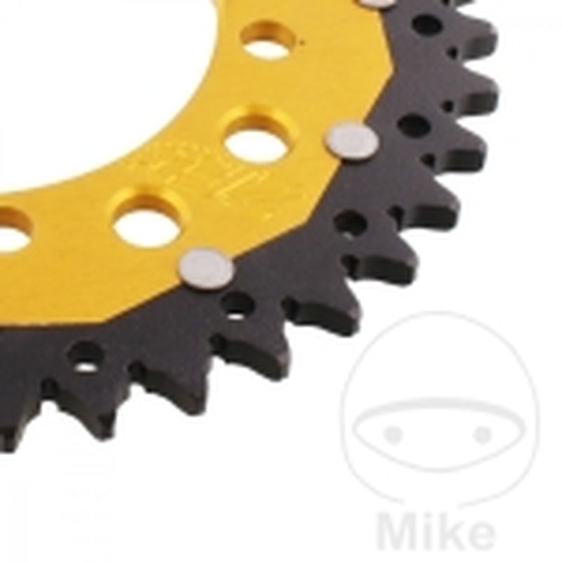 Corona Dual ZF 40 Dientes Paso 520 Dorada | Motos Camaral