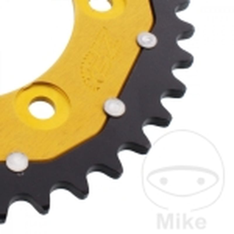Corona Dual ZF 39 Dientes Paso 520 Dorada | Motos Camaral