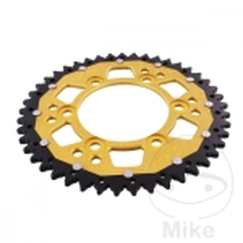 Corona ZF Dual 45 Dientes Paso 520 Dorada | Motos Camaral