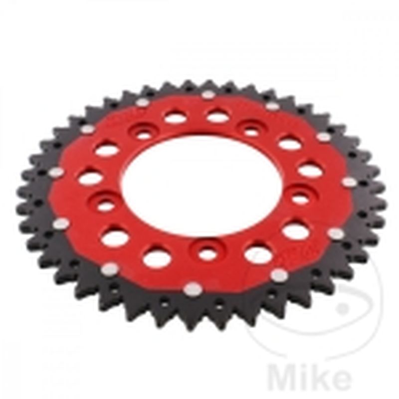 Corona ZF Dual 44 Dientes Paso 520 Roja | Motos Camaral