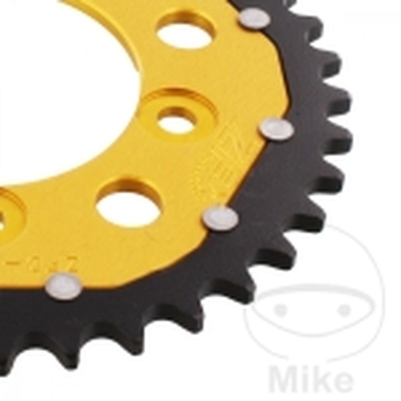 Corona Dual ZF 39 Dientes Paso 520 Dorada | Motos Camaral