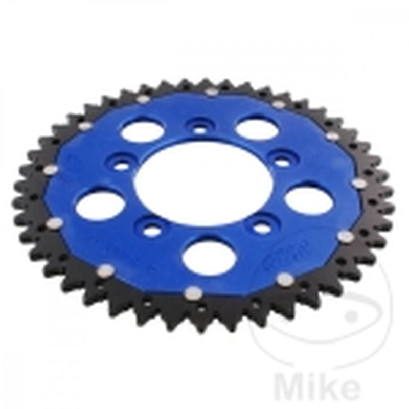 Corona Dual ZF 46 Dientes Paso 520 Azul | Motos Camaral