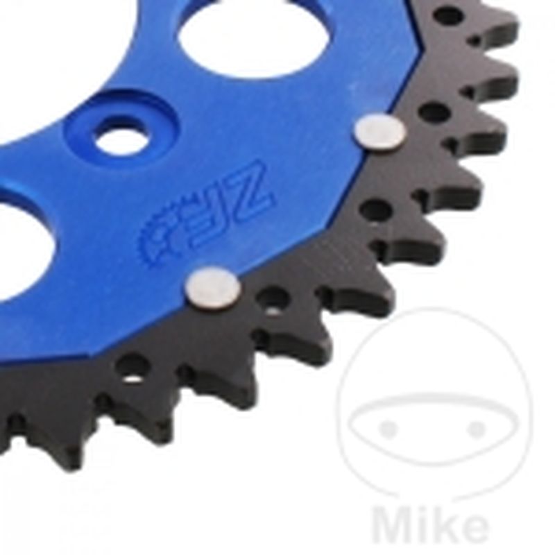 Corona Dual ZF 46 Dientes Paso 520 Azul | Motos Camaral
