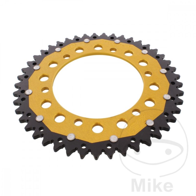 Corona Dual ZF 45 Dientes Paso 520 Dorada | Motos Camaral