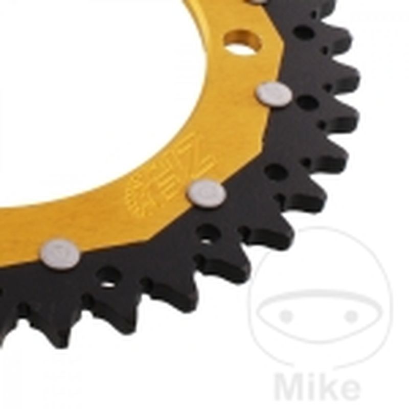Corona Dual ZF 40 Dientes Paso 520 Dorada | Motos Camaral