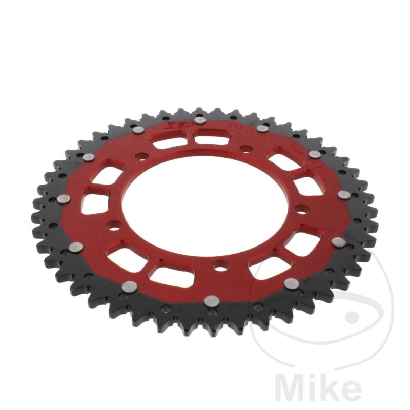 Corona Dual ZF 48 Dientes Paso 525 Roja | Motos Camaral