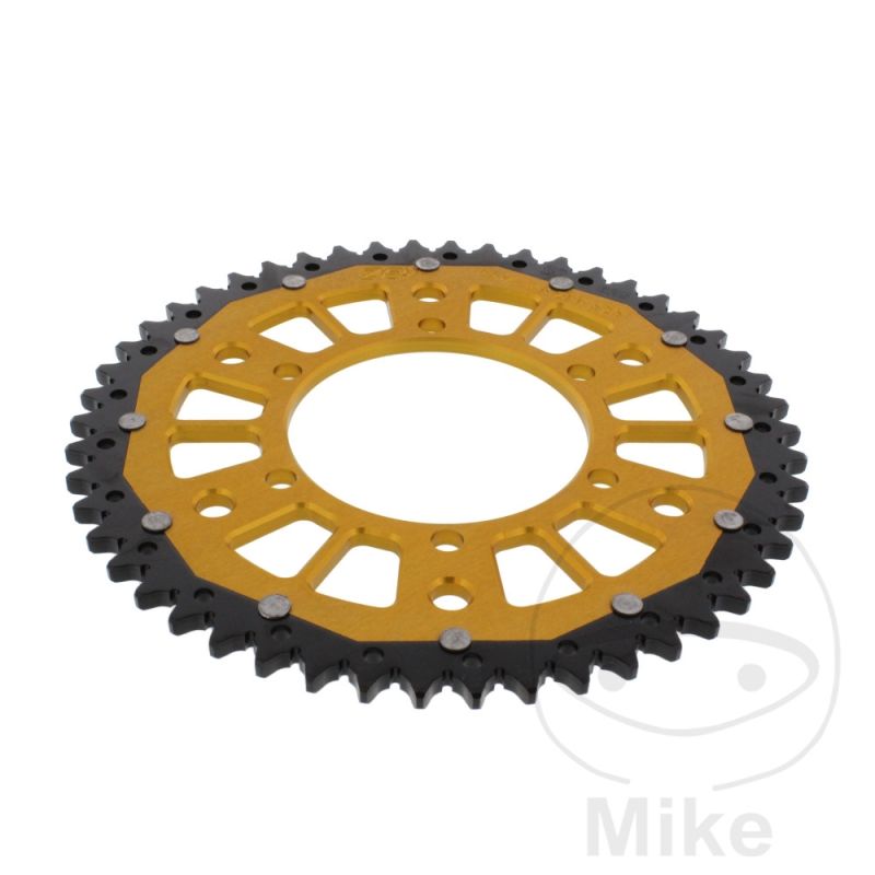 Corona Dual ZF 50 Dientes Paso 525 Dorada | Motos Camaral
