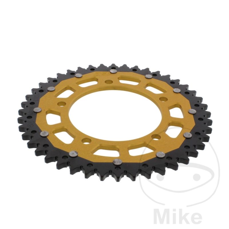 Corona ZF Dual 44 Dientes Paso 525 Dorada | Motos Camaral
