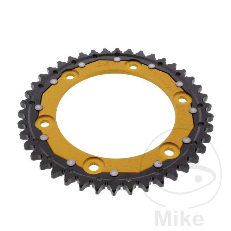 Corona Dual ZF 42 Dientes Paso 530 Dorada | Motos Camaral