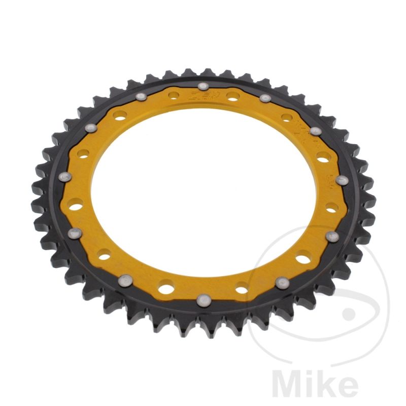 Corona ZF Dual 45 Dientes Paso 530 Dorada | Motos Camaral