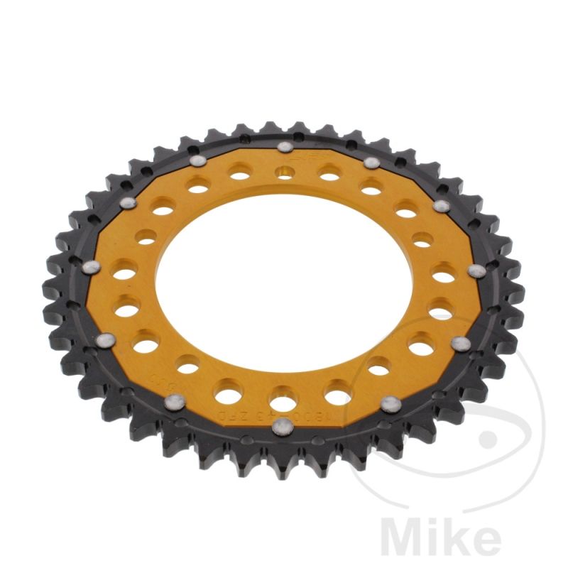 Corona Dual ZF 43 Dientes Paso 530 Dorada | Motos Camaral