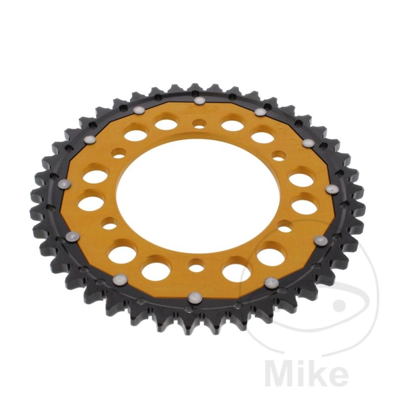 Corona Dual ZF 43 Dientes Paso 530 Dorada | Motos Camaral