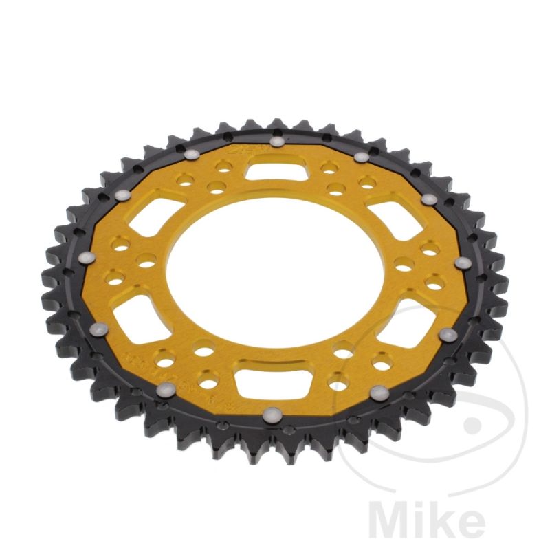 Corona Dual ZF 45 Dientes Paso 530 Dorada | Motos Camaral