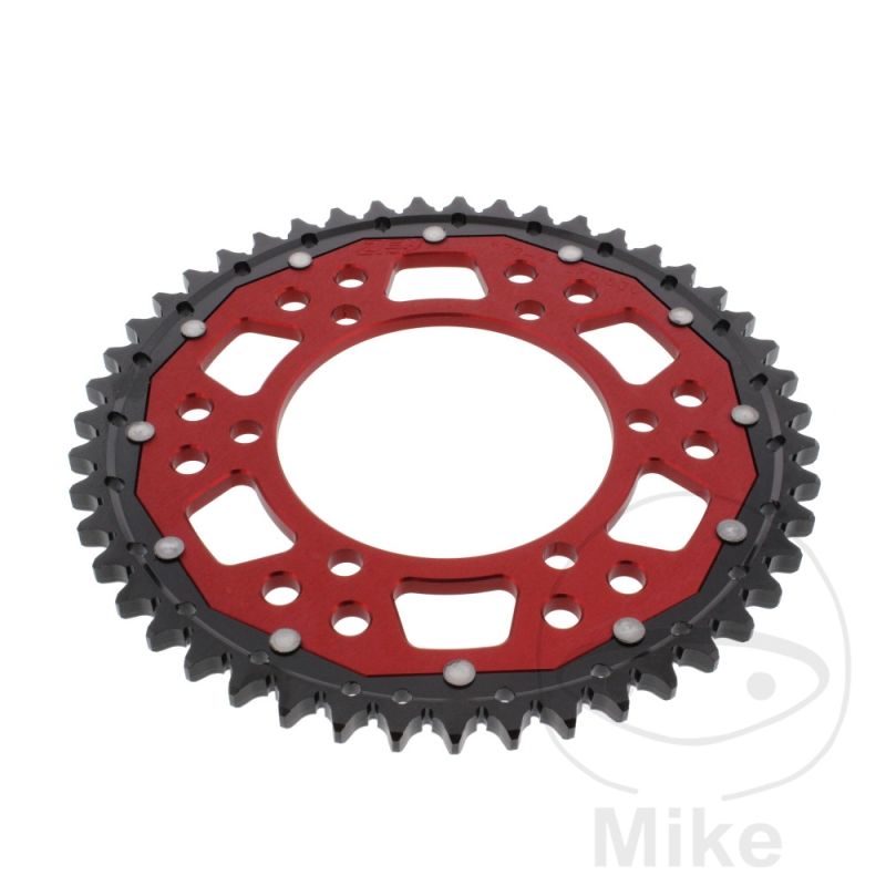 Corona Dual ZF 47 Dientes Paso 530 Roja | Motos Camaral