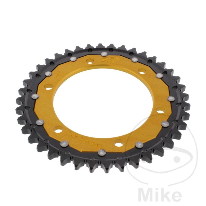 Corona ZF Dual 40 Dientes Paso 530 Dorada | Motos Camaral