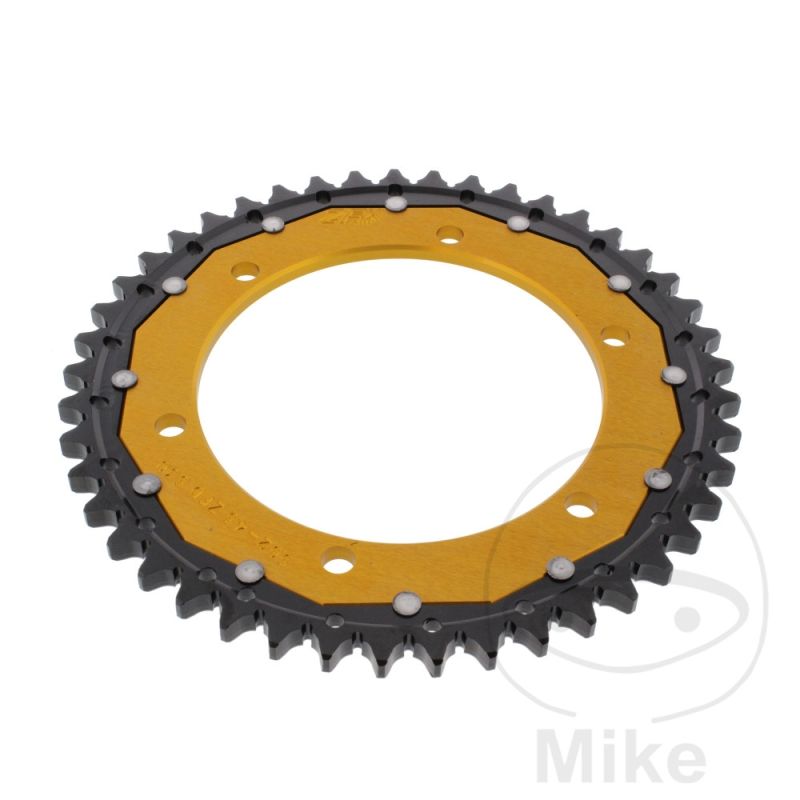Corona Dual ZF 45 Dientes Paso 530 Dorada | Motos Camaral
