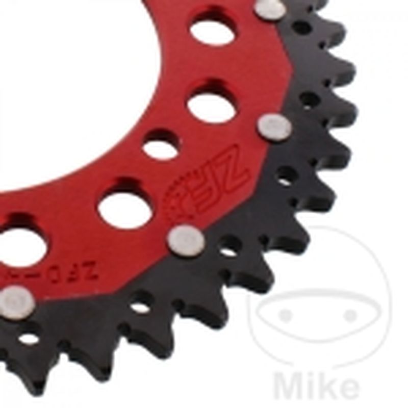 Corona ZF Dual 43 Dientes Paso 520 Roja | Motos Camaral
