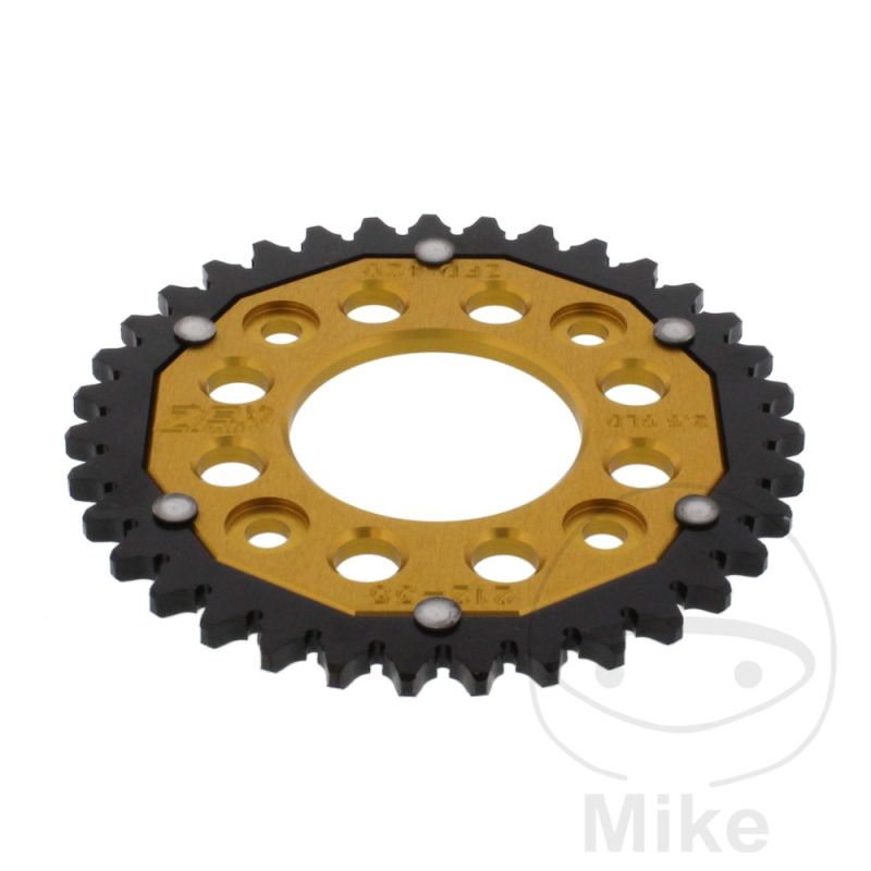Corona Dual ZF 35 Dientes Paso 420 Dorada | Motos Camaral