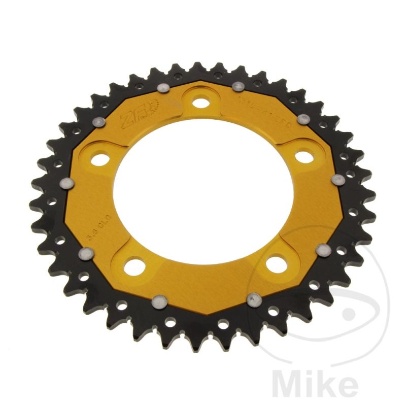 Corona Dual ZF 41 Dientes Paso 520 Dorada | Motos Camaral