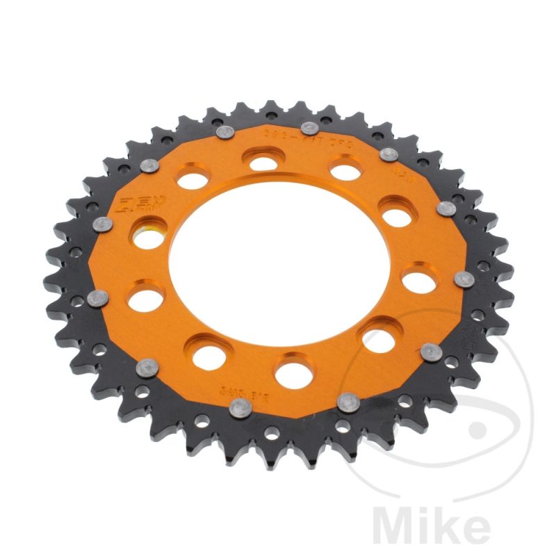 Corona Dual ZF 41D Paso 525 Naranja | Motos Camaral