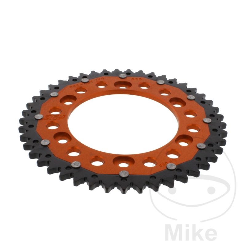 Corona Dual ZF 45 Dientes Paso 525 Naranja | Motos Camaral