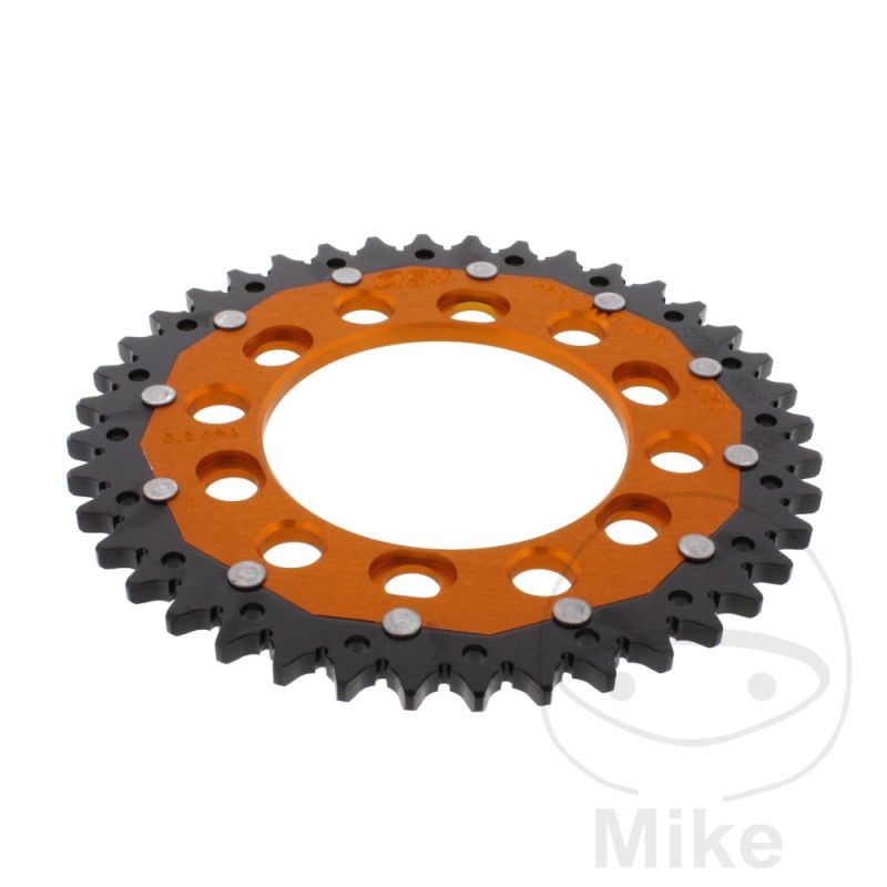Corona Dual ZF 40 Dientes Paso 525 Naranja | Motos Camaral