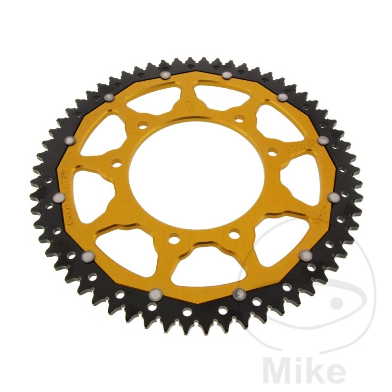 Corona ZF Dual 62 Dientes Paso 428 Dorada | Motos Camaral