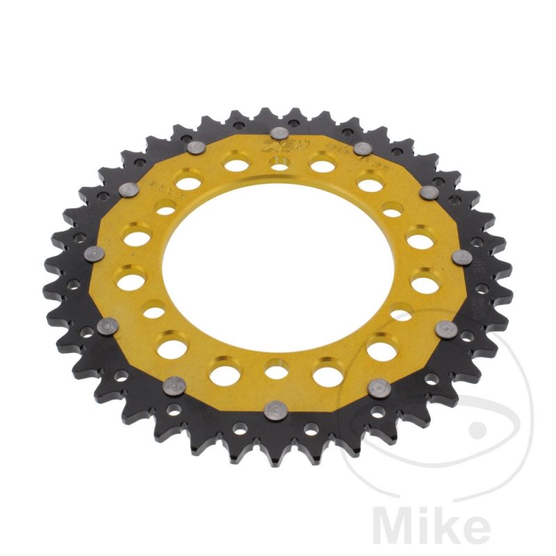 Corona Dual ZF 41 Dientes Paso 520 Dorada | Motos Camaral