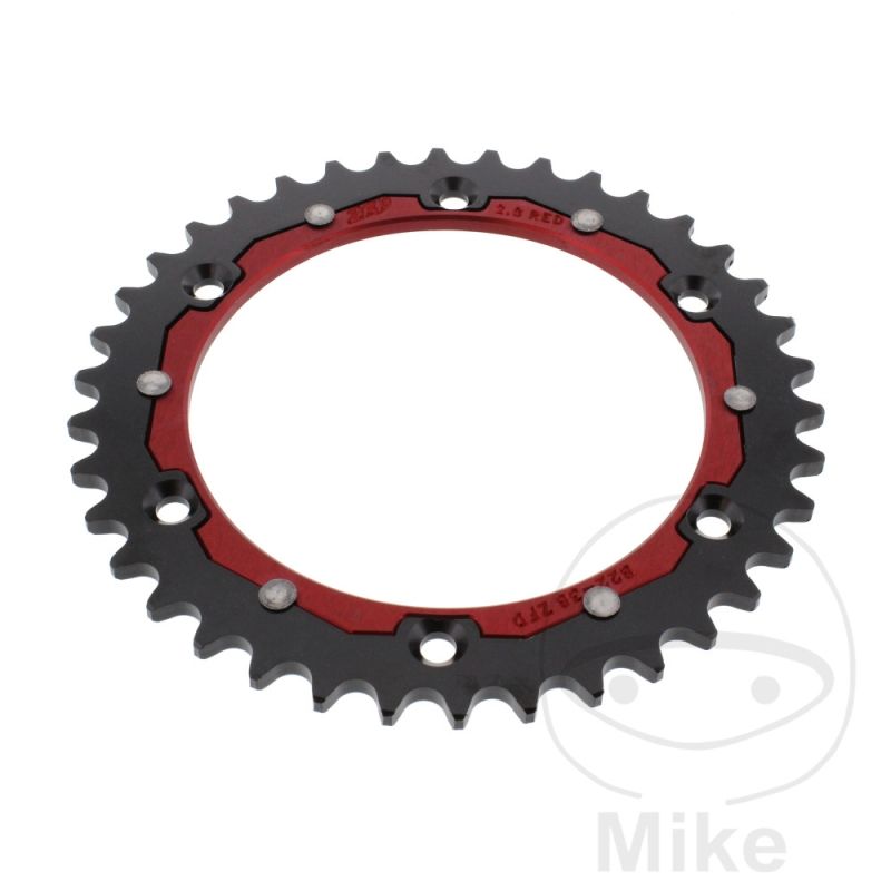 Corona Dual ZF 38 Dientes Paso 520 Roja | Motos Camaral