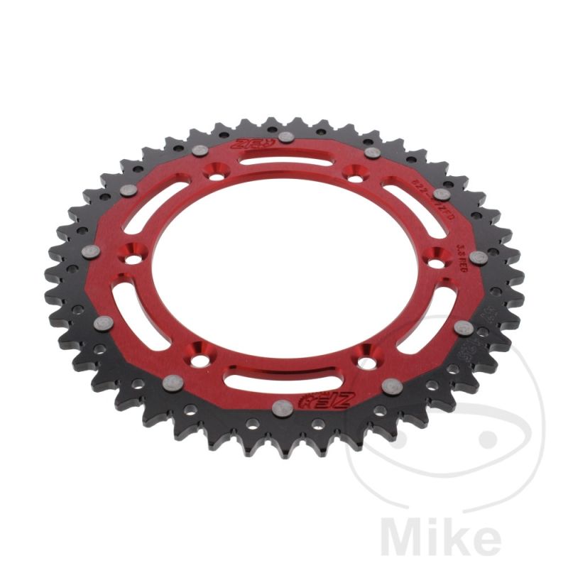 Corona Dual ZF 47 Dientes Paso 520 Roja | Motos Camaral
