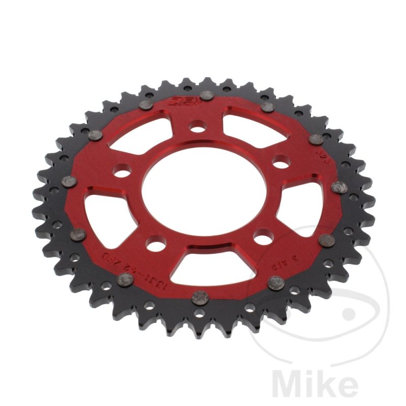 Corona Dual ZF 42 Dientes Paso 525 Roja | Motos Camaral