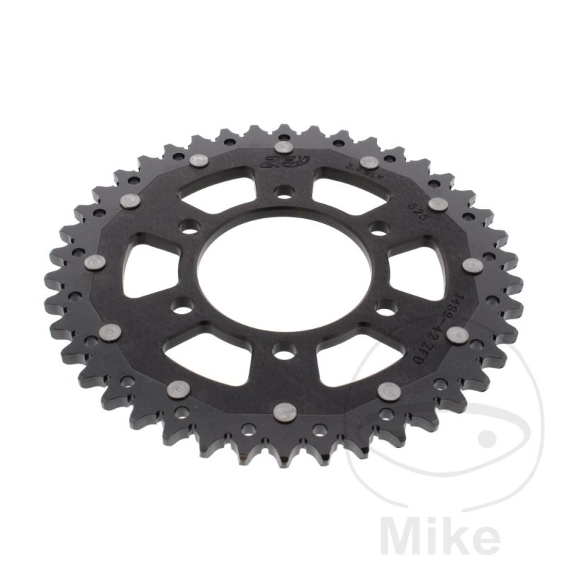 Corona Dual ZF 42 Dientes Paso 525 Negra | Motos Camaral