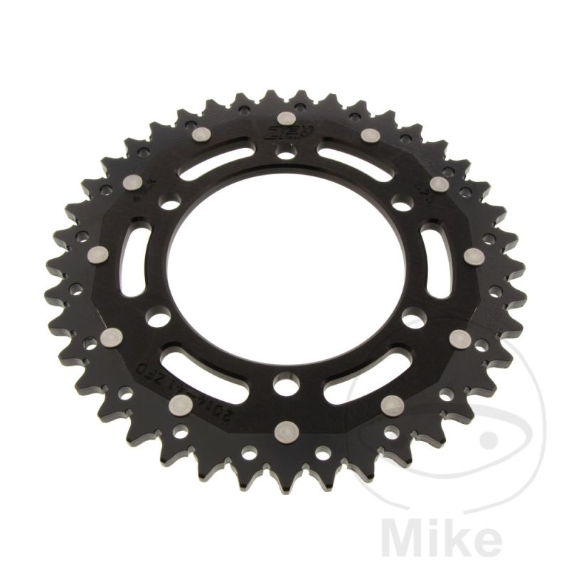 Corona Dual ZF 41 Dientes Paso 525 Negra | Motos Camaral
