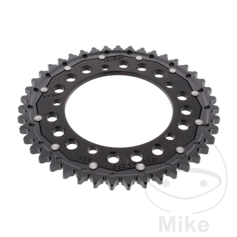 Corona ZF Dual 43 Dientes Paso 530 Negro | Motos Camaral