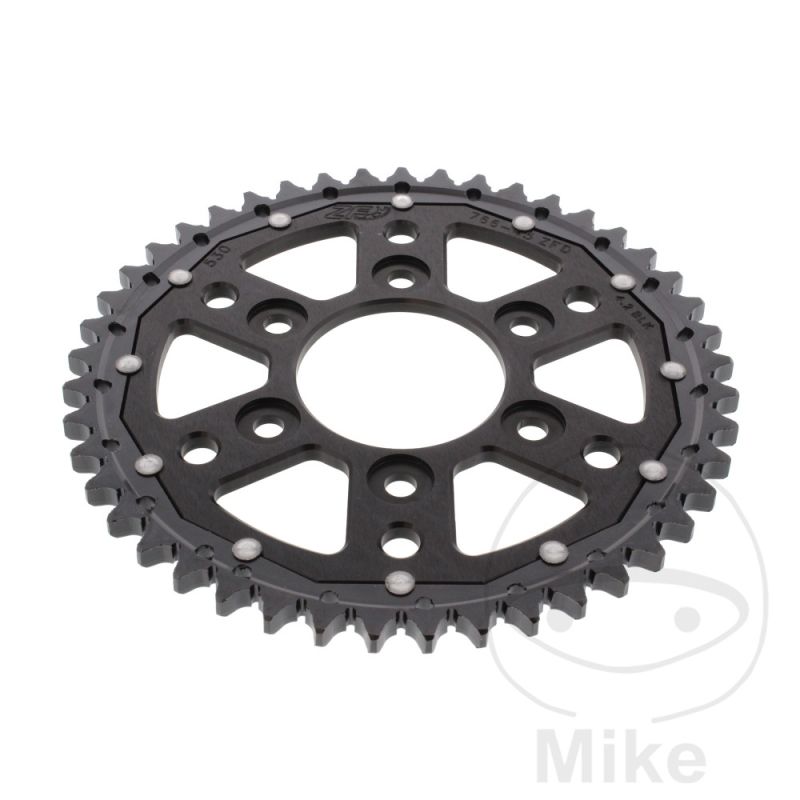 Corona Dual ZF 45 Dientes Paso 530 Negro | Motos Camaral