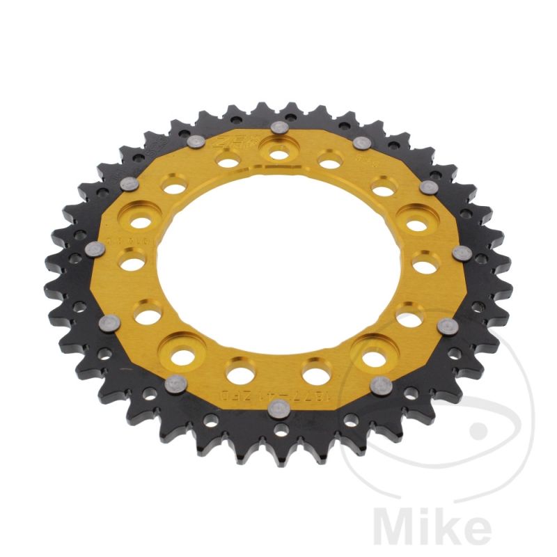Corona Dual ZF 41 Dientes Paso 525 Dorada | Motos Camaral