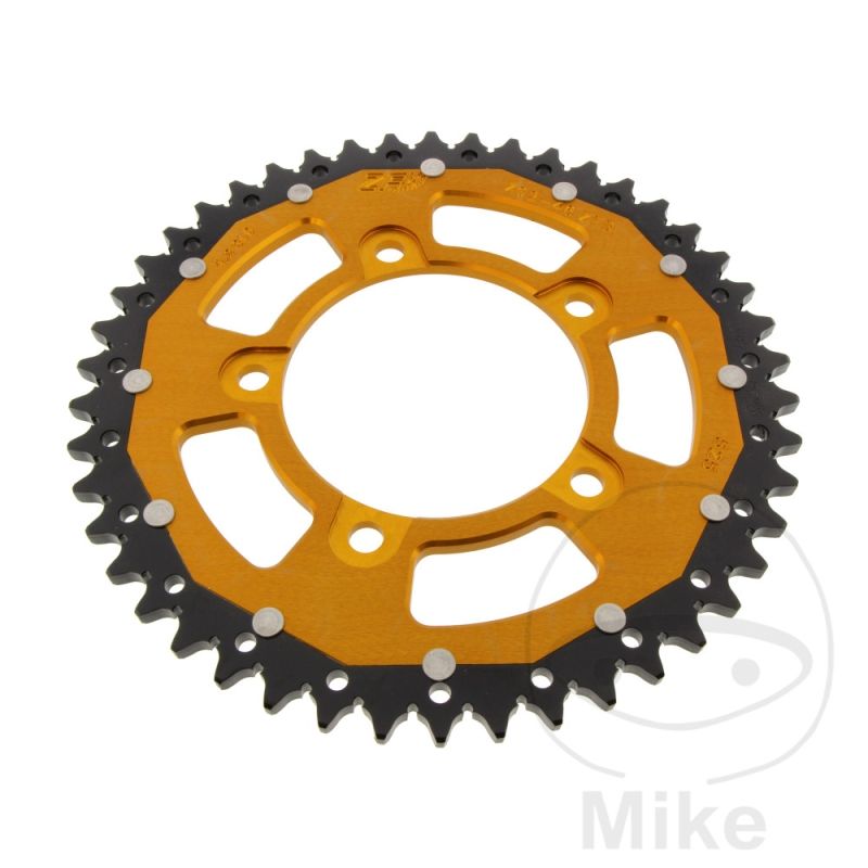 Corona Dual ZF 46 Dientes Paso 525 Dorada | Motos Camaral
