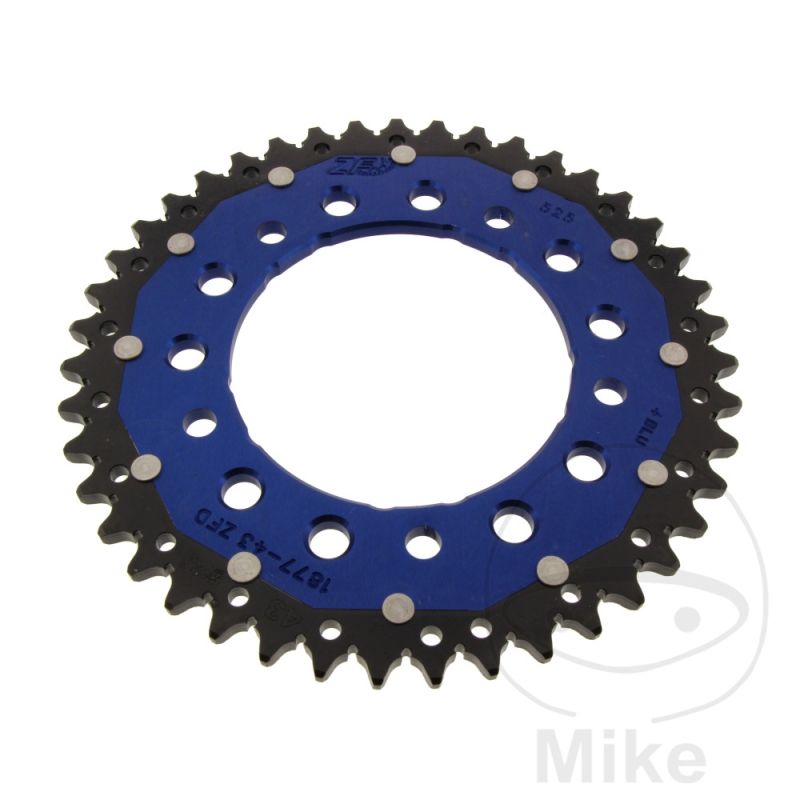 Corona Dual ZF 43 Dientes Paso 525 Azul | Motos Camaral