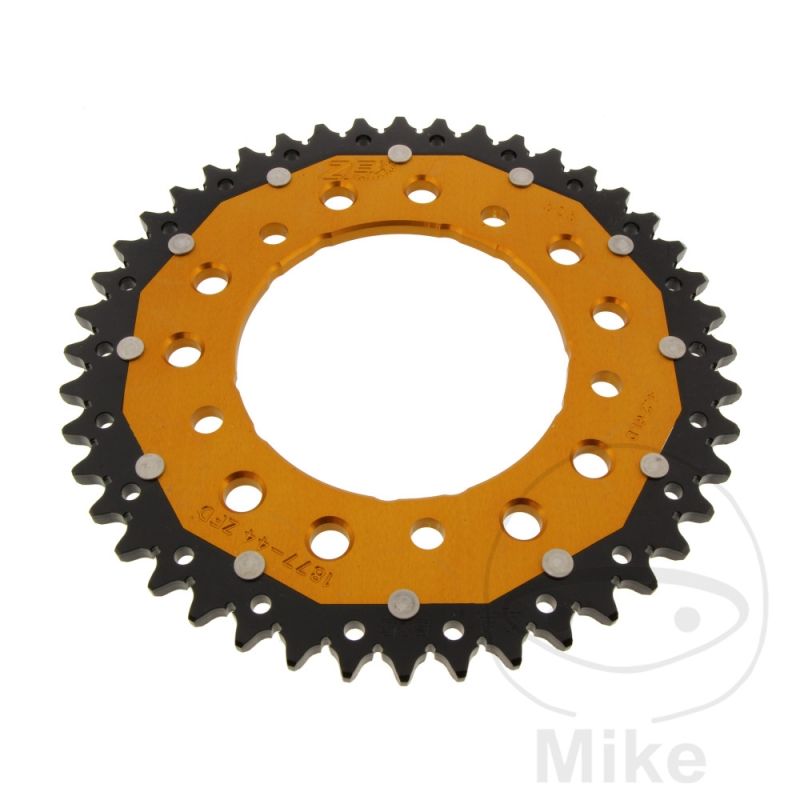 Corona ZF Dual 44 Dientes Paso 525 Dorada | Motos Camaral