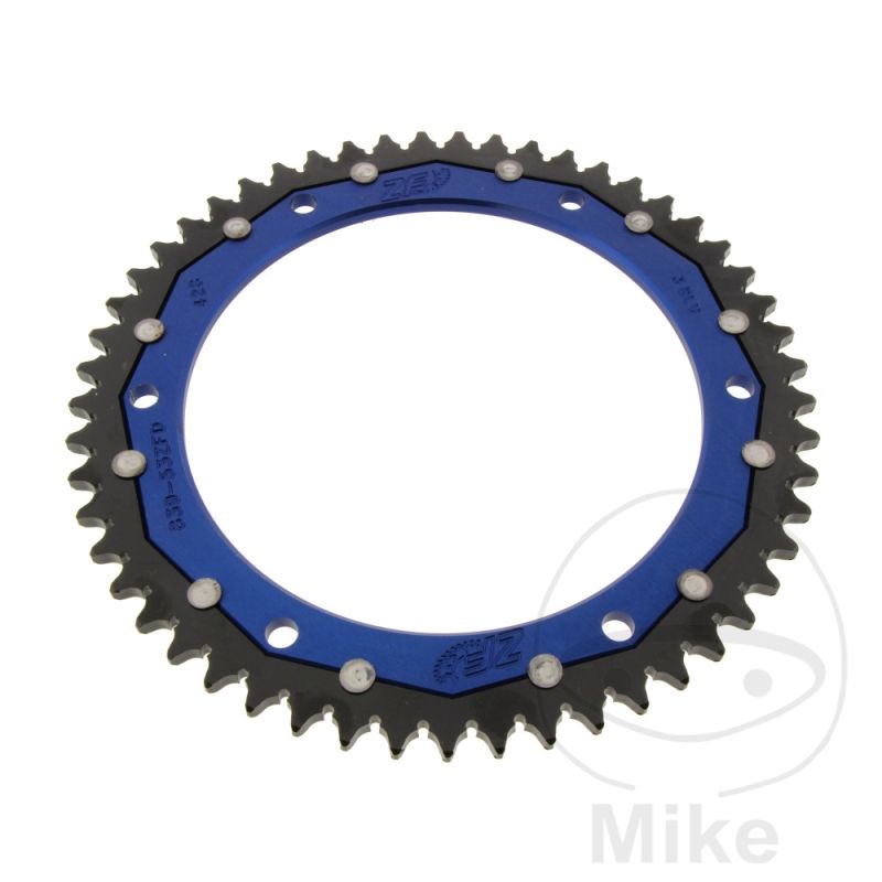 Corona Dual ZF 53 Dientes Paso 428 Azul | Motos Camaral
