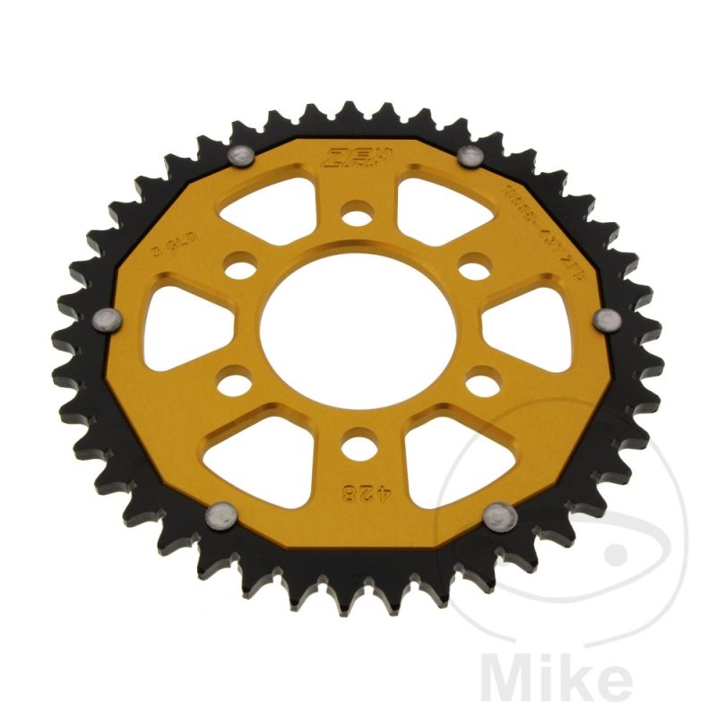 Corona ZF Dual 43 Dientes Paso 428 Dorada | Motos Camaral