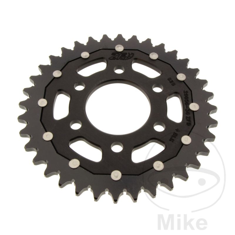 Corona Dual ZF 36 Dientes Paso 525 Negra | Motos Camaral