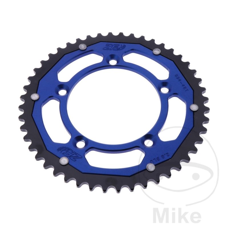 Corona Dual ZF 48 Dientes Paso 420 Azul | Motos Camaral