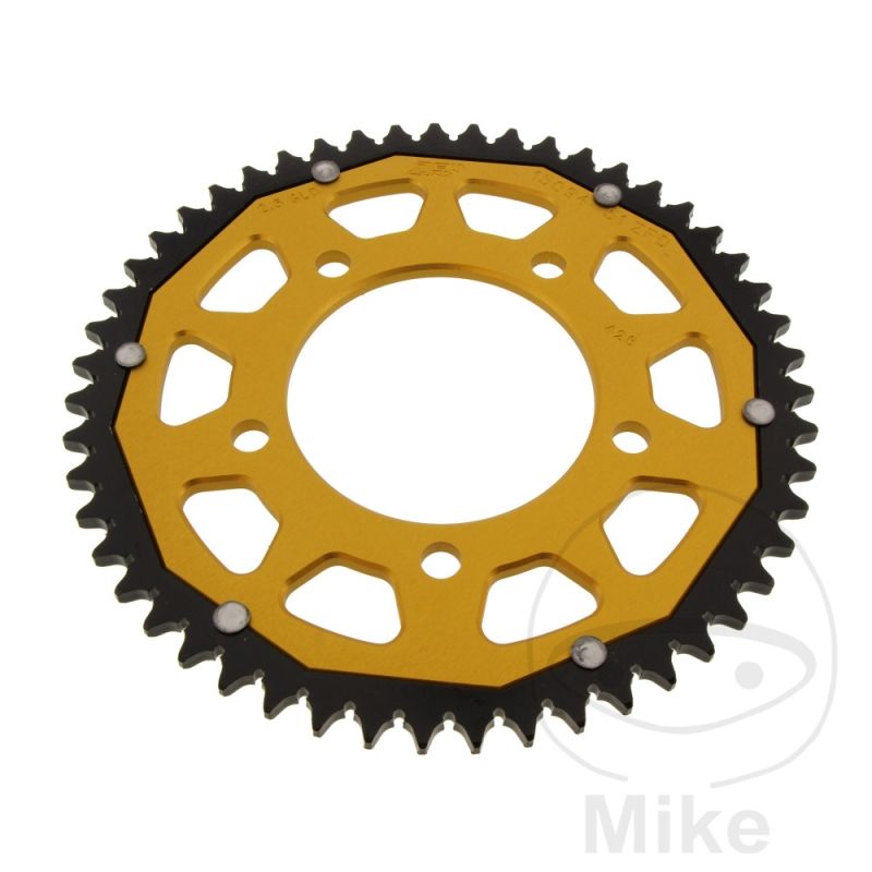 Corona Dual ZF 51 Dientes Paso 428 Dorada | Motos Camaral