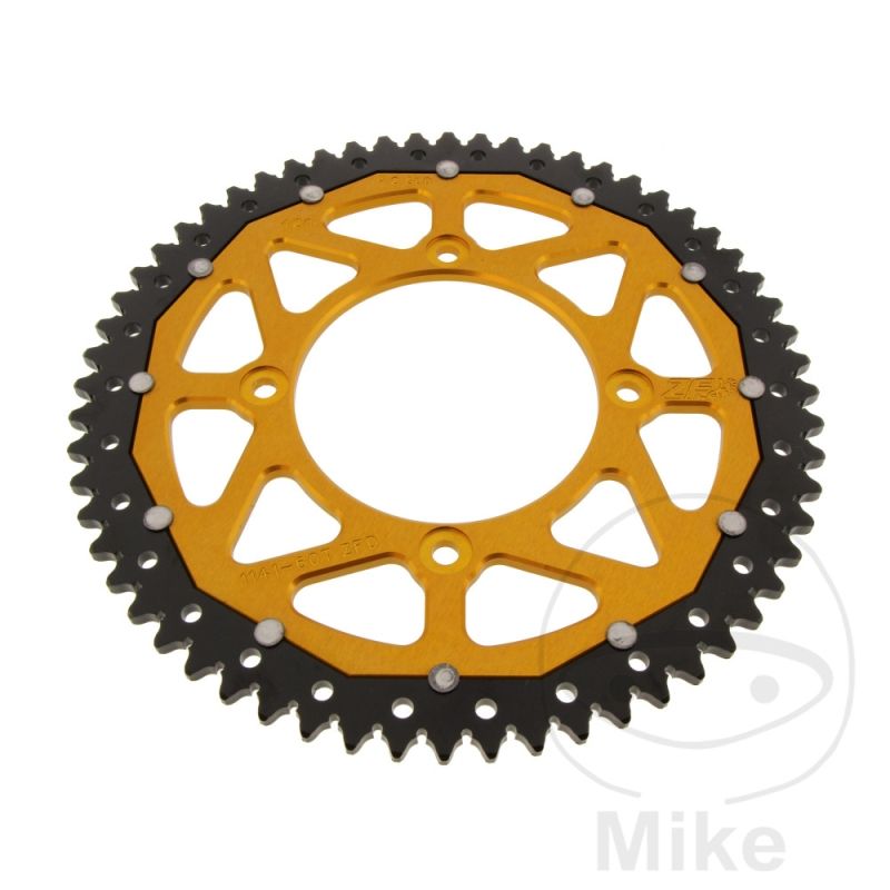 Corona ZF Dual 60 Dientes Paso 420 Dorada | Motos Camaral